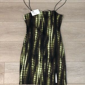 Forever 21 Neon Green/Black short dress